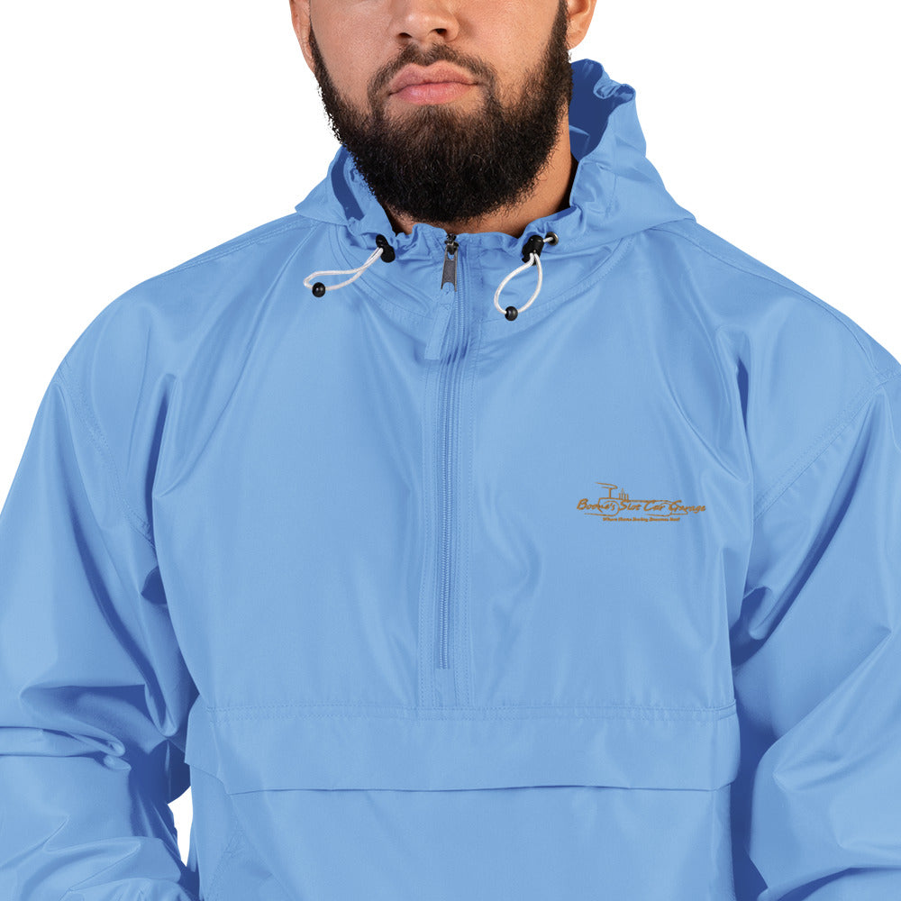 Embroidered “ Boone’s Slot Car Garage “Champion Packable Jacket