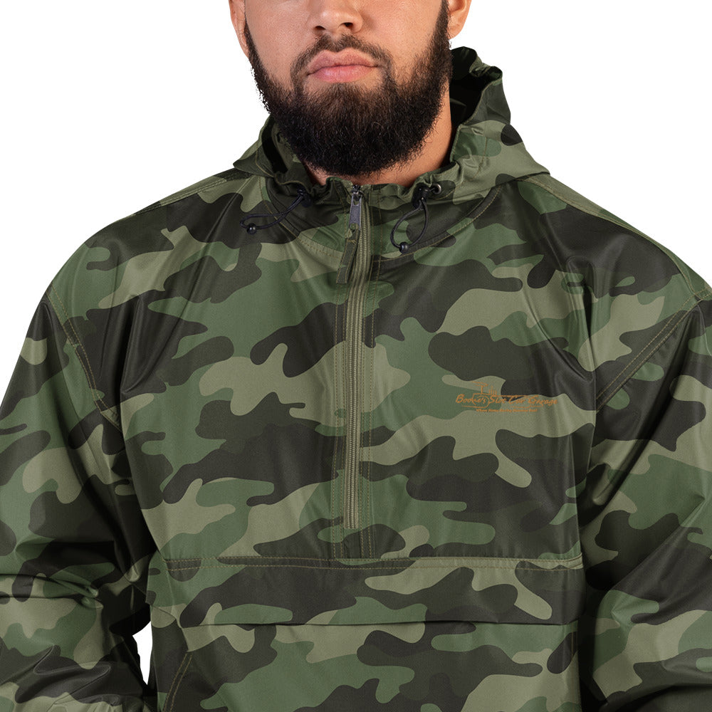 Embroidered “ Boone’s Slot Car Garage “Champion Packable Jacket