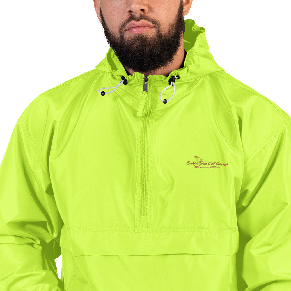Embroidered “ Boone’s Slot Car Garage “Champion Packable Jacket