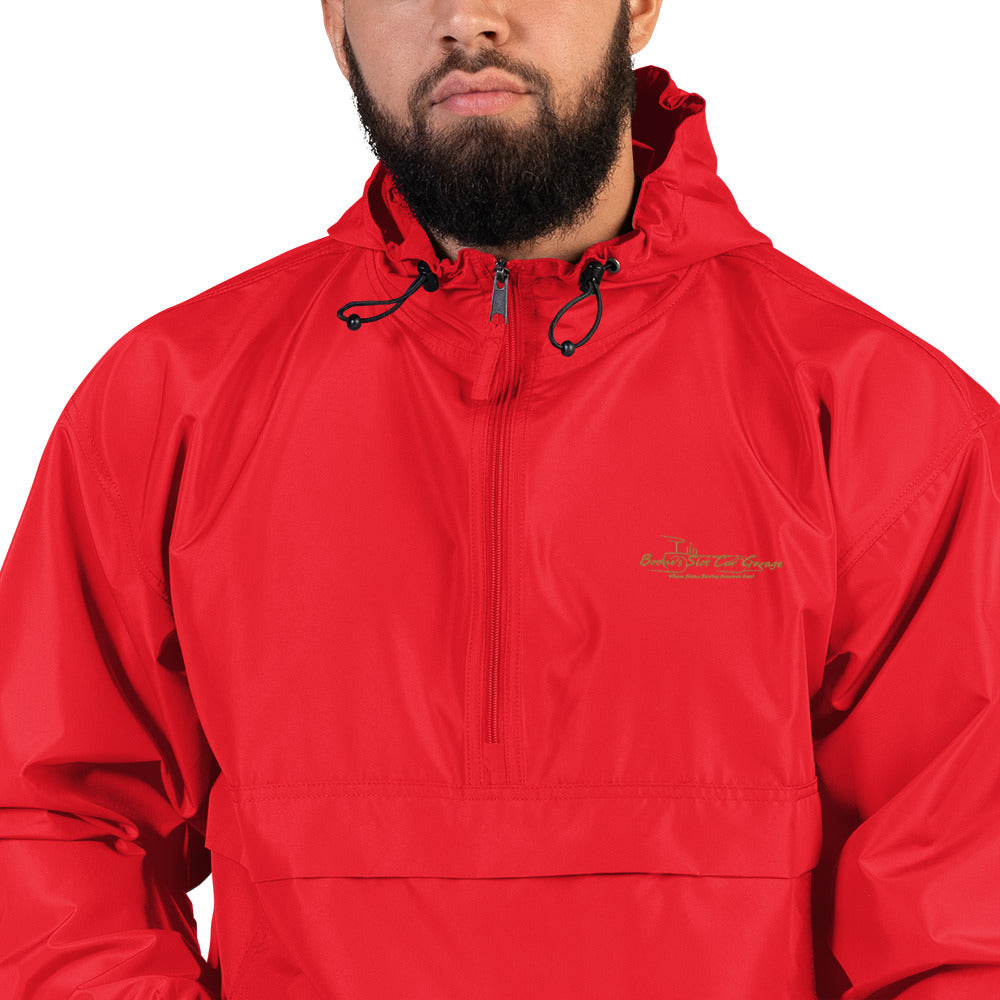 Embroidered “ Boone’s Slot Car Garage “Champion Packable Jacket
