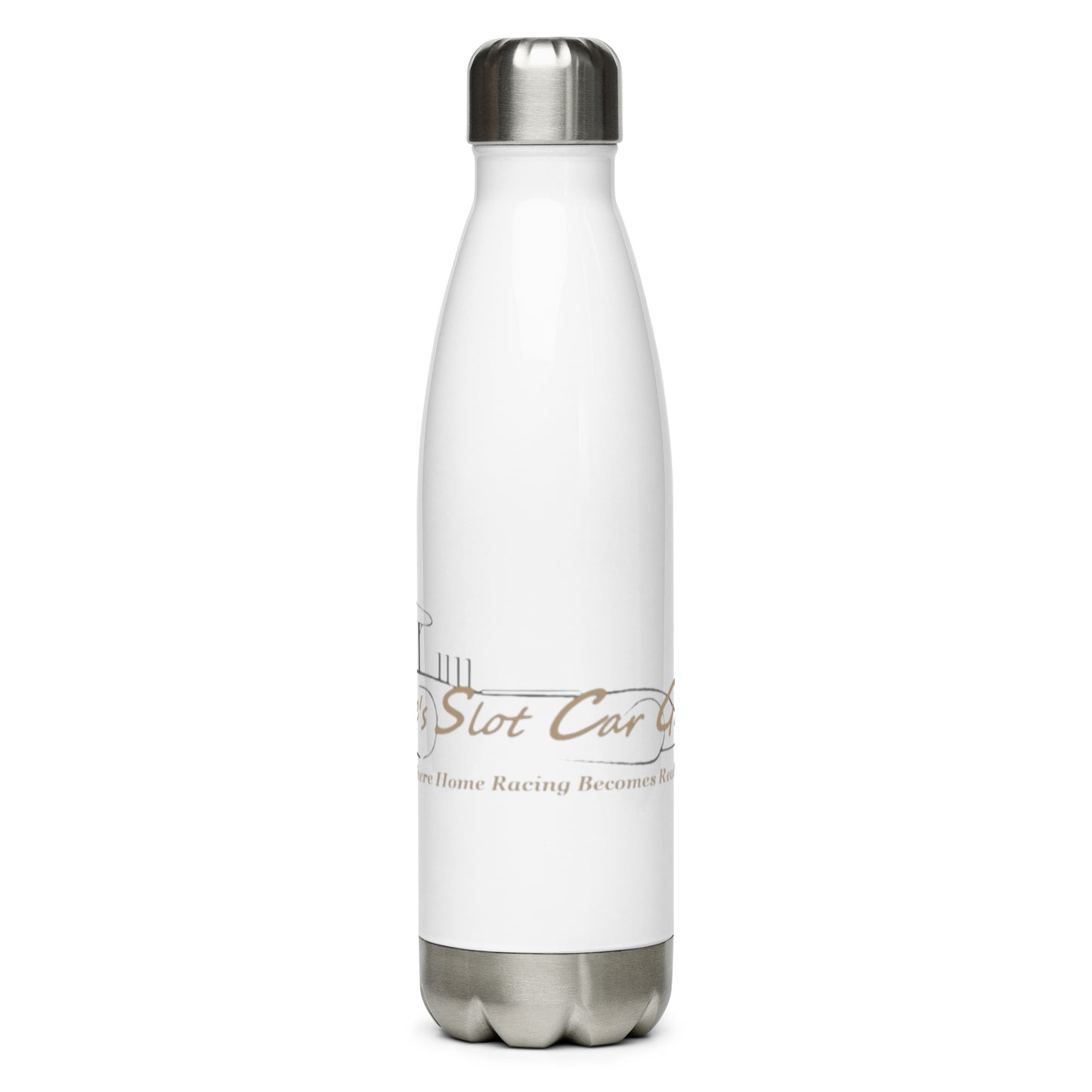 “ Boone’s Slot Car Garage“ Stainless steel water bottle